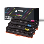 Kompatibler Ersatz für Multipack (3) Toner CMY (ohne Schwarz) Kompatibel mit Canon i, LBP HP LaserJet Pro - Ersetzt 131A (CF211A) / CRG-731 (6271B002)